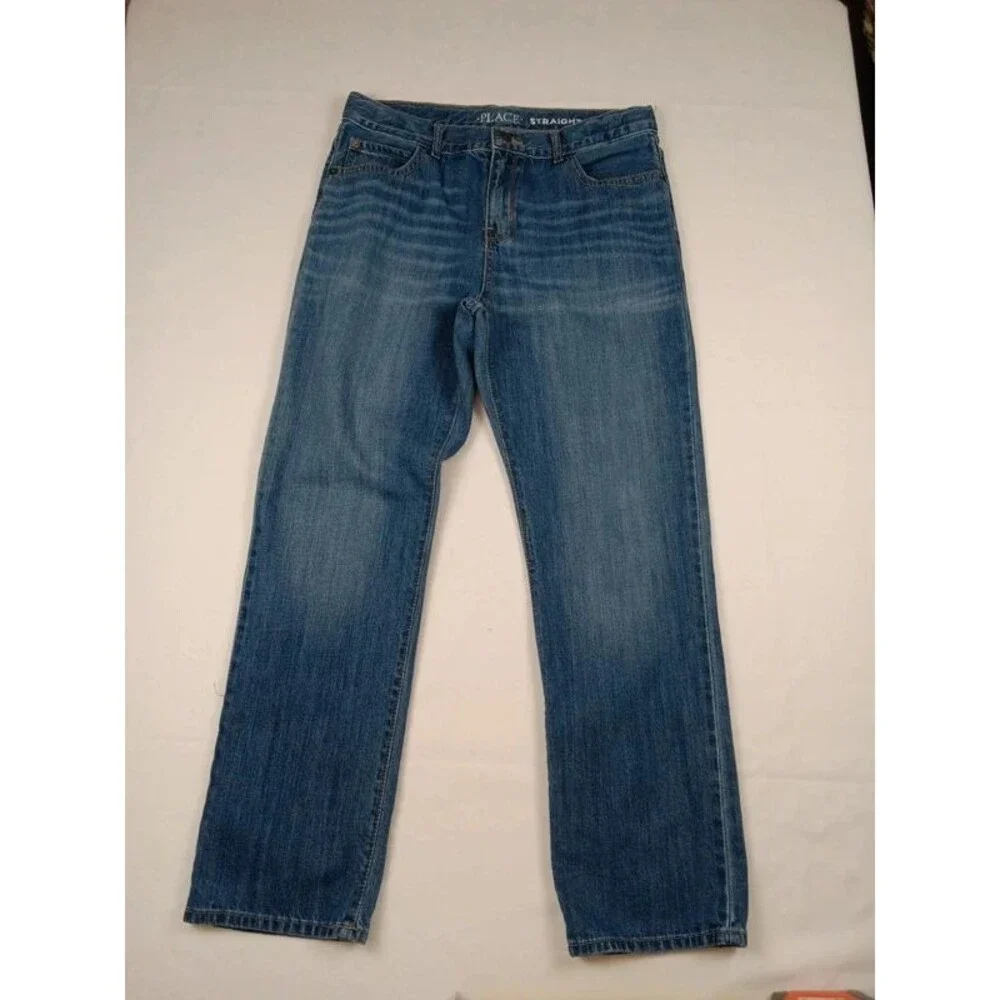 The Children's Place Boys Straight Fit Blue Jeans Size 12H